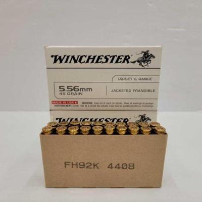 #1680 â€¢ 40 Rounds of Winchester 5.56mm Ammo
