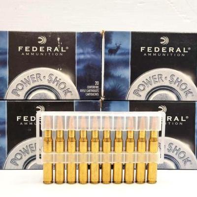 #1585 â€¢ 80 Rounds of Federal Ammunition 30-06
