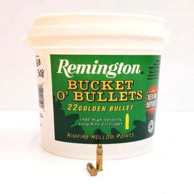 #1320 â€¢ Bucket of Remington .22LR Ammo

