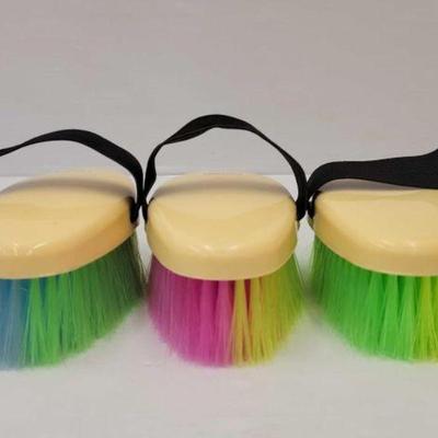 #670 â€¢ NEW!!! (3) Showman Neon Soft Body Brushes
