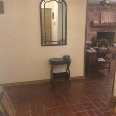 Mirror and side table