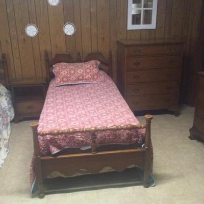 Twin bed part of set