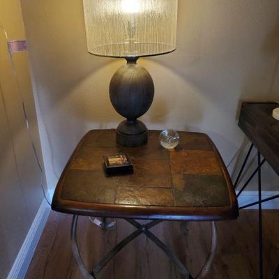 Tile top wrought iron coffee & end table set