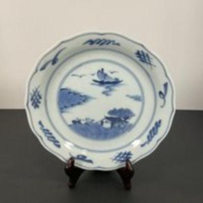 early 20th Century Chinese  Blue & White