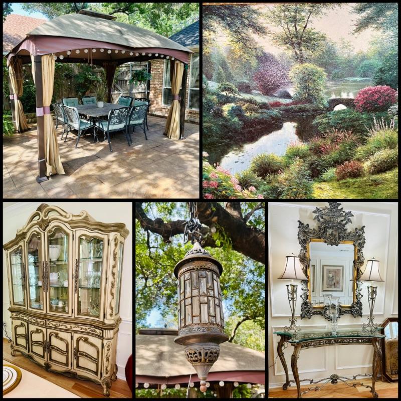 Incredible Dallas Estate Sale! Backyard Oasis, Ornate Furnishings, Kenmore Elite, Decorator