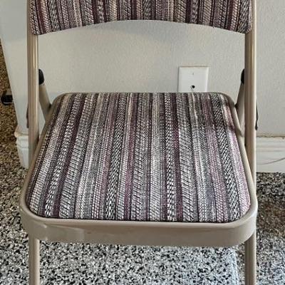 Upholstered folding chairs-12 available