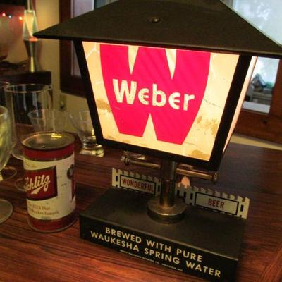 Rare Weber Beer of Waukesha sign