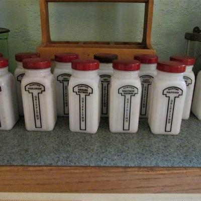 Vintage Griffith's spice jars