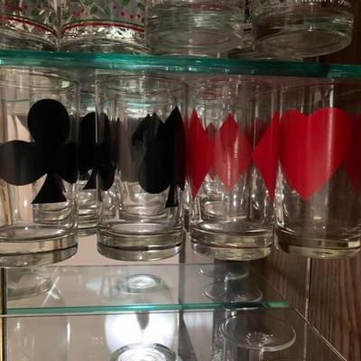 Vintage Card Suit Glasses