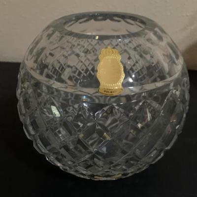 Made in Poland Lead Crystal Vase/ Bowl