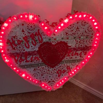 Handmade Lighted Valentine Heart