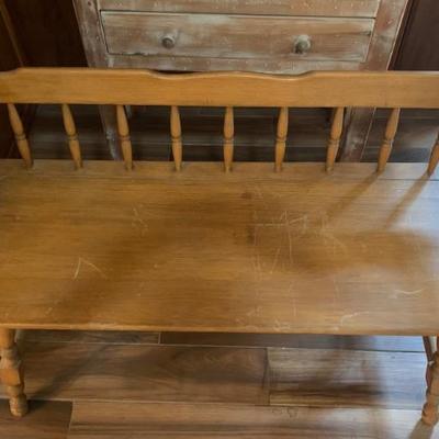 Vintage Wood Bench