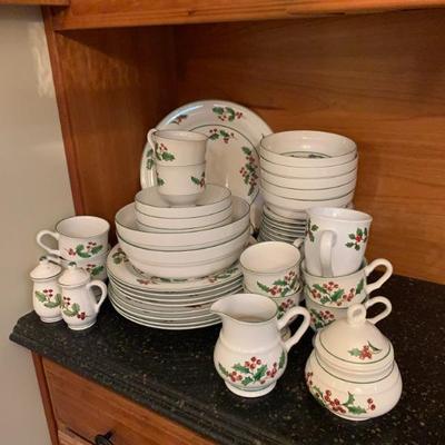 Sango White Christmas China