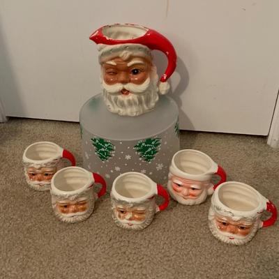 Vintage Santa Mugs