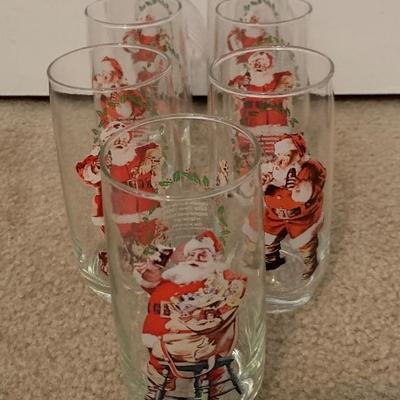Santa  Coca -Cola Glasses