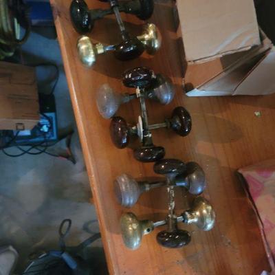 Antique door knobs