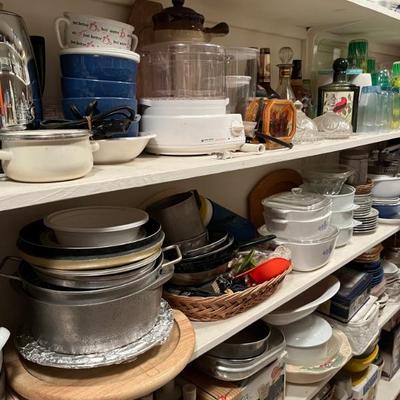 It's an treasure cave in the basement, lots of kitchen and tabletop items, lots of vintage