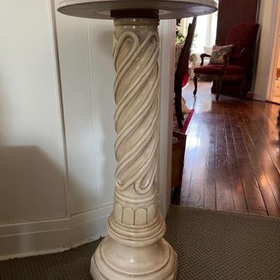 Tuscan style pedestal, end table