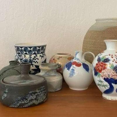TTK068- Assortment of Oriental Vases and More