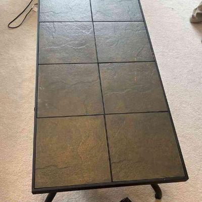 TTK074 Wrought Iron Slate Table