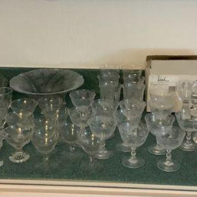 TTK036 Etched Glass Dishes, Eisch Breathable Sake Glasses & Other Glassware