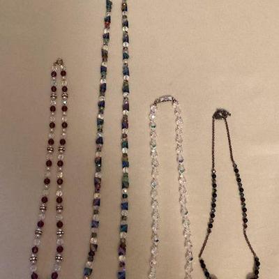 TTK155 Four Beautiful Beaded Necklaces 