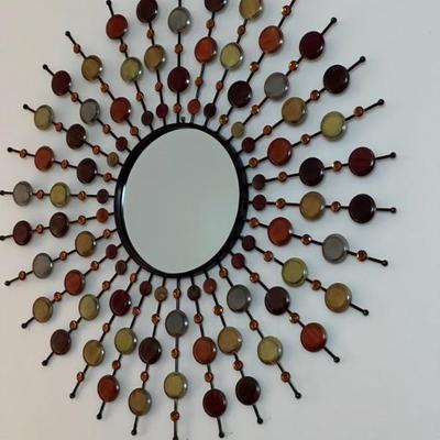 Mid century style sunburst mirror