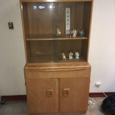 Heywood wakefield credenza with hutch top