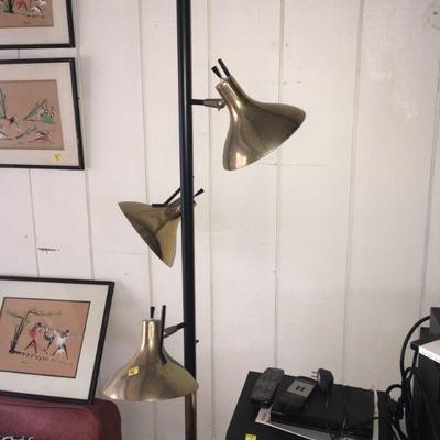 Set of vintage pole lamps...Lightolier?