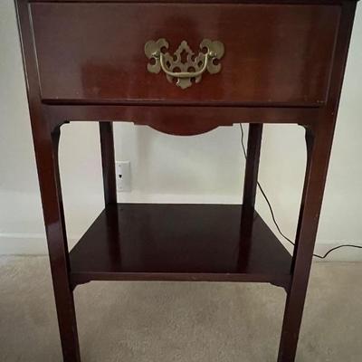 Mahogany nightstand or end table - 1 of 2