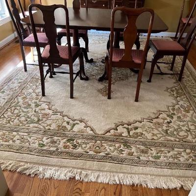 Carved Chinese rug