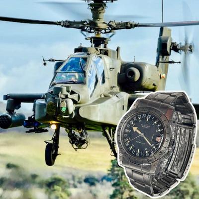 Vintage GLYCINE Airman Watch with ROLEX Band