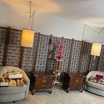 Vintage Wooden Screen / Room Dividers 