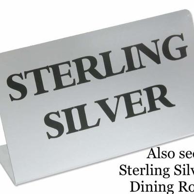 Some of the items below are Sterling Silver, some 800 silver and some are not silver.