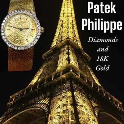 Patek Philippe 18k Gold and Diamond Watch