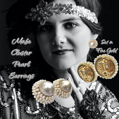 Mabe / Cluster Pearl Earrings 