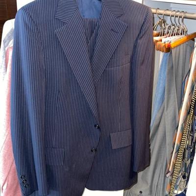 Hart Schaffner & Marx pinstripe 3-piece suit