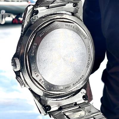 Vintage GLYCINE Airman Watch with ROLEX Band