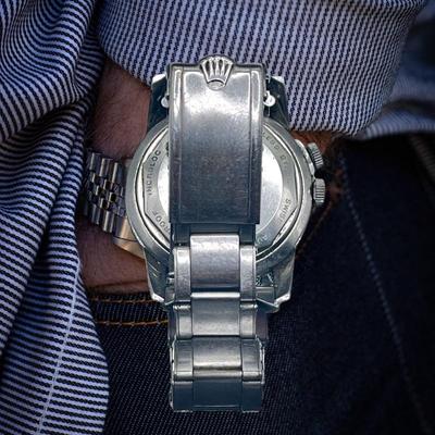 Vintage GLYCINE Airman Watch with ROLEX Band