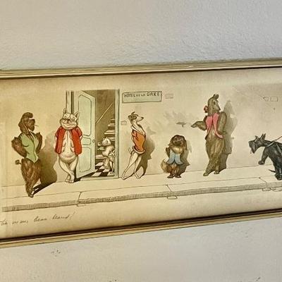 Several framed â€œDirty Dogsâ€ by Boris Oâ€™Klein 