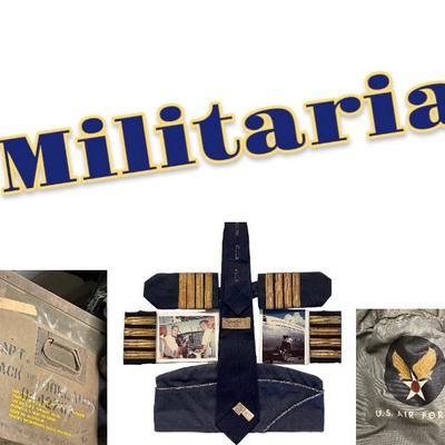 Militaria for sale throughout the home