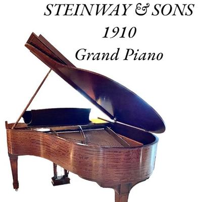 STEINWAY & SONS Grand Piano model M serial # 142175 Fully restored around 15 years ago just prior to it's 100th birthday....