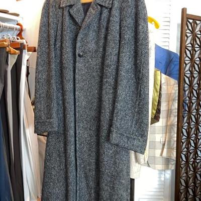 Harris Tweed Handwoven Pure Scottish Wool Trench Coat