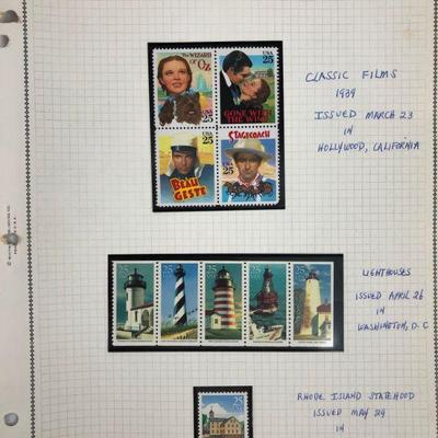 Collection of 1990's Mint Commemorative Stamps