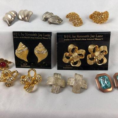 Kenneth Jay Lane & other Costume Earrings