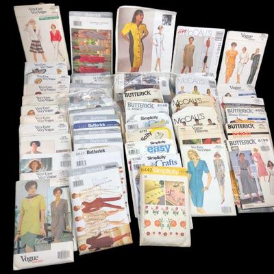 Large lot of Vintage Dress Patterns etc