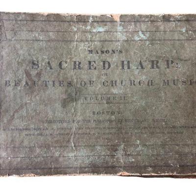 1840 Sacred Harp Music book Mason's- published in Boston