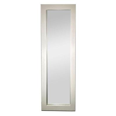 TALL WALL MIRROR | All white wall mirror. - l. 24.5 x h. 74.25 in 