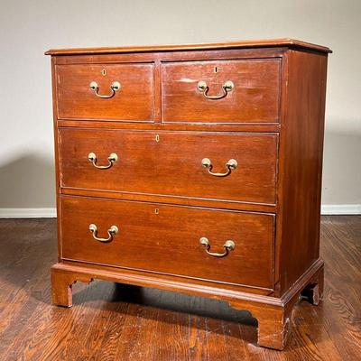 English Chest | Four drawer English chest. - l. 35 x w. 20 x h. 37 in 