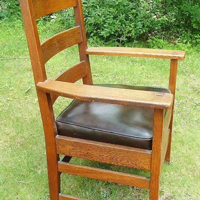 signed STICKLEY chair